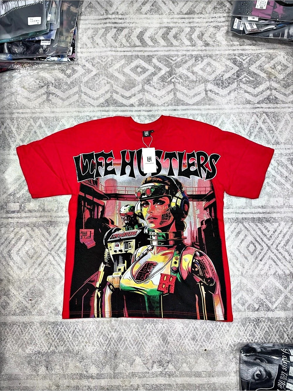 Lite Hustlers graphic tee in Red Size XL NWT